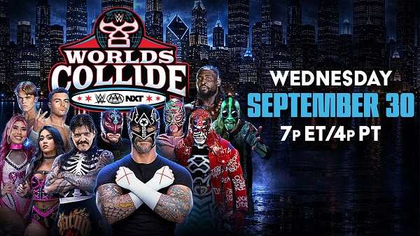 Watch Worlds Collide WWE x AAA x NxT Live Adfree 9/28/26 September 28th 2026 Online Full Show Free